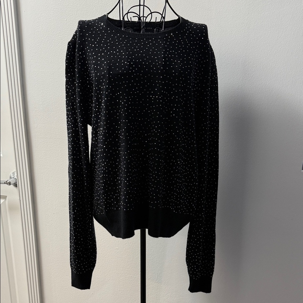 Generation Love Black Studded Cashmere / Wool Sweater